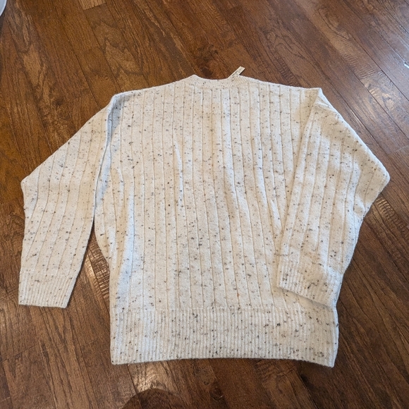 NWT Madewell Cream Crew Neck Cable-Knit Sweater Size 2x - Picture 9 of 11